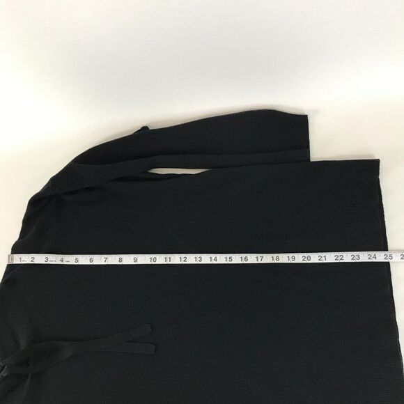 Ava & Viv Mock Neck Pullover Sweater Women's 2X Black Stretch Knit Drawstring - Picture 8 of 11